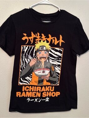 Naruto Ichiraku Ramen Shop Graphic Tee - Black